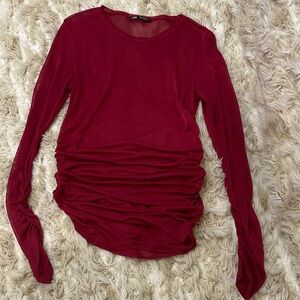 Elegant hot pink Long Sleeve Top